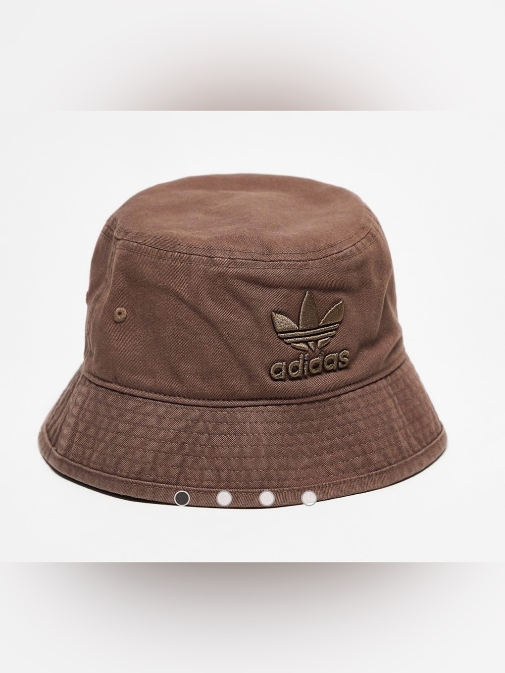 NEW adidas Brown Trefoil Bucket Hat